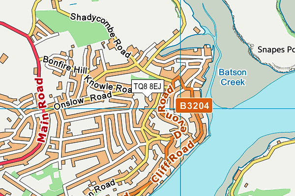 TQ8 8EJ map - OS VectorMap District (Ordnance Survey) TQ8 8EJ map - OS VectorMap District (Ordnance Survey)