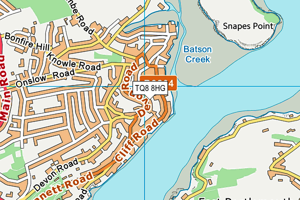 TQ8 8HG map - OS VectorMap District (Ordnance Survey) TQ8 8HG map - OS VectorMap District (Ordnance Survey)