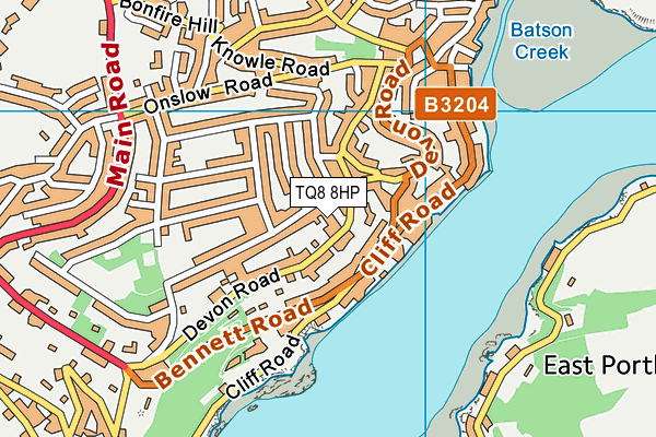 TQ8 8HP map - OS VectorMap District (Ordnance Survey) TQ8 8HP map - OS VectorMap District (Ordnance Survey)