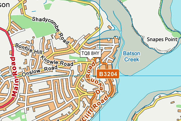 TQ8 8HY map - OS VectorMap District (Ordnance Survey) TQ8 8HY map - OS VectorMap District (Ordnance Survey)