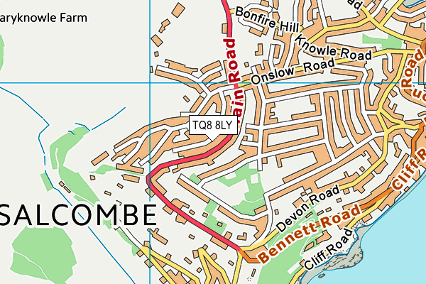TQ8 8LY map - OS VectorMap District (Ordnance Survey) TQ8 8LY map - OS VectorMap District (Ordnance Survey)