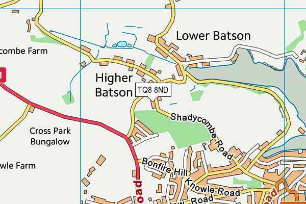TQ8 8ND map - OS VectorMap District (Ordnance Survey) TQ8 8ND map - OS VectorMap District (Ordnance Survey)