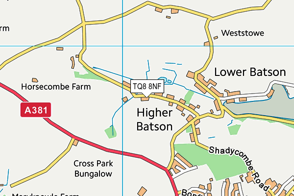 TQ8 8NF map - OS VectorMap District (Ordnance Survey) TQ8 8NF map - OS VectorMap District (Ordnance Survey)