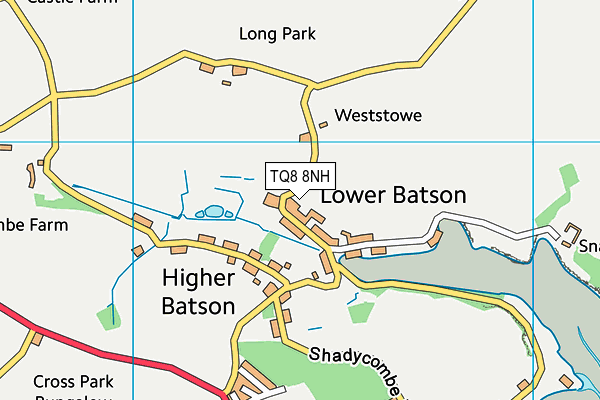 TQ8 8NH map - OS VectorMap District (Ordnance Survey) TQ8 8NH map - OS VectorMap District (Ordnance Survey)