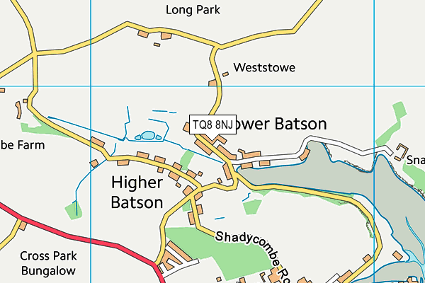 TQ8 8NJ map - OS VectorMap District (Ordnance Survey) TQ8 8NJ map - OS VectorMap District (Ordnance Survey)