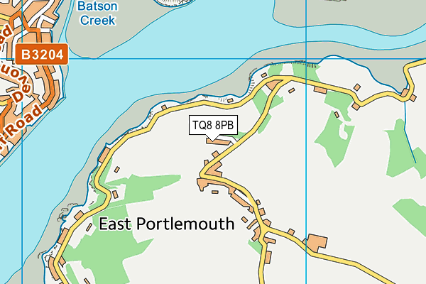 TQ8 8PB map - OS VectorMap District (Ordnance Survey) TQ8 8PB map - OS VectorMap District (Ordnance Survey)