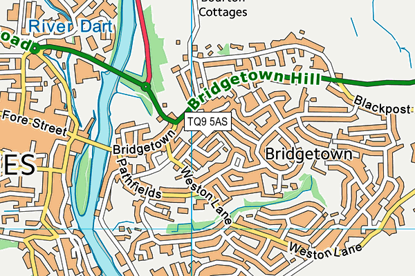 TQ9 5AS map - OS VectorMap District (Ordnance Survey) TQ9 5AS map - OS VectorMap District (Ordnance Survey)
