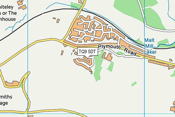 TQ9 5DT map - OS VectorMap District (Ordnance Survey)