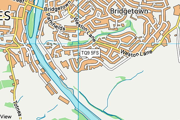 TQ9 5FS map - OS VectorMap District (Ordnance Survey) TQ9 5FS map - OS VectorMap District (Ordnance Survey)