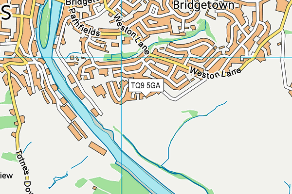 TQ9 5GA map - OS VectorMap District (Ordnance Survey) TQ9 5GA map - OS VectorMap District (Ordnance Survey)