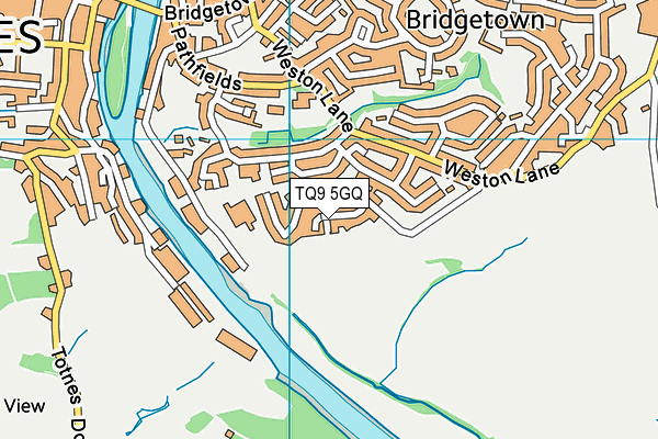 TQ9 5GQ map - OS VectorMap District (Ordnance Survey) TQ9 5GQ map - OS VectorMap District (Ordnance Survey)