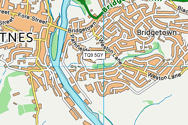 TQ9 5GY map - OS VectorMap District (Ordnance Survey) TQ9 5GY map - OS VectorMap District (Ordnance Survey)