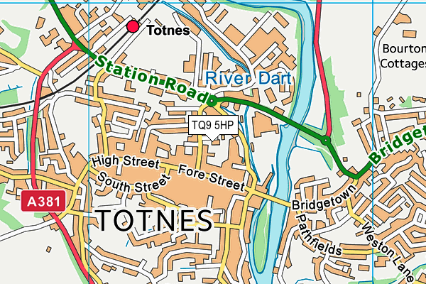 TQ9 5HP map - OS VectorMap District (Ordnance Survey)