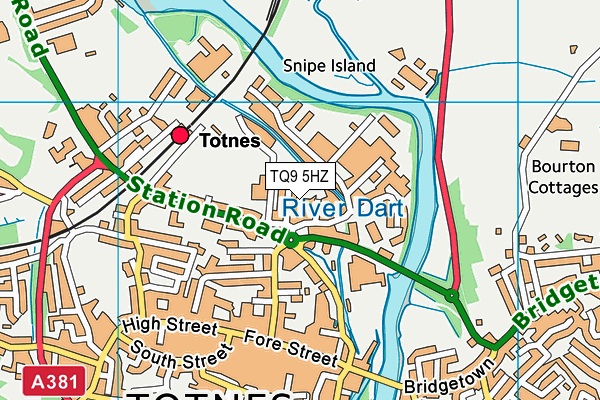 TQ9 5HZ map - OS VectorMap District (Ordnance Survey) TQ9 5HZ map - OS VectorMap District (Ordnance Survey)