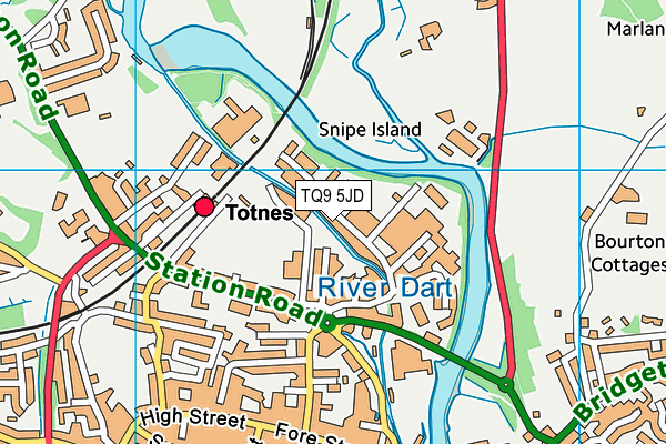 TQ9 5JD map - OS VectorMap District (Ordnance Survey) TQ9 5JD map - OS VectorMap District (Ordnance Survey)