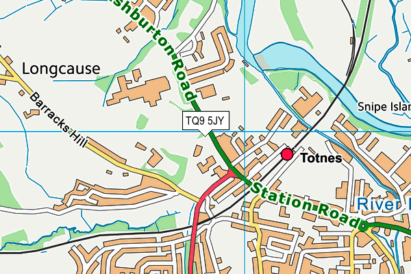 TQ9 5JY map - OS VectorMap District (Ordnance Survey) TQ9 5JY map - OS VectorMap District (Ordnance Survey)