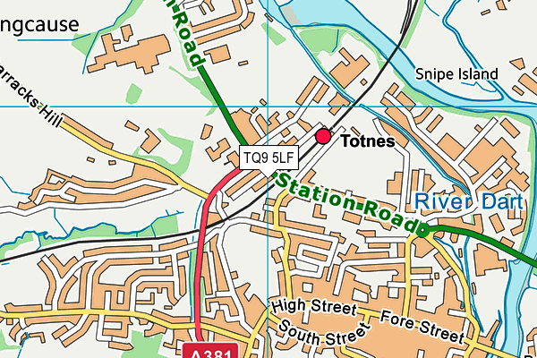 TQ9 5LF map - OS VectorMap District (Ordnance Survey) TQ9 5LF map - OS VectorMap District (Ordnance Survey)