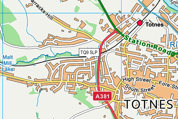 TQ9 5LP map - OS VectorMap District (Ordnance Survey) TQ9 5LP map - OS VectorMap District (Ordnance Survey)