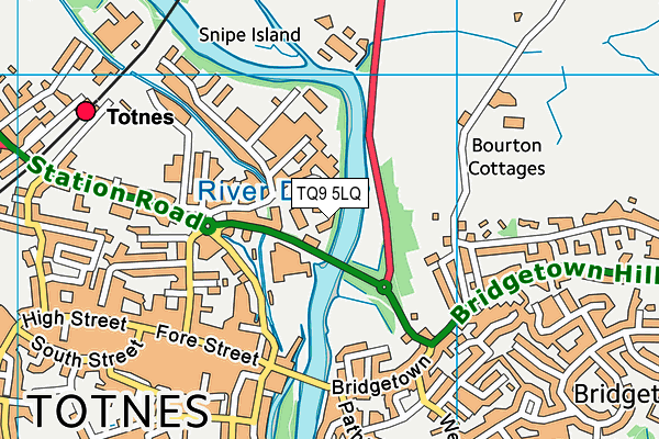 TQ9 5LQ map - OS VectorMap District (Ordnance Survey) TQ9 5LQ map - OS VectorMap District (Ordnance Survey)