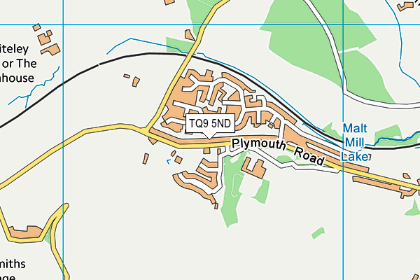 TQ9 5ND map - OS VectorMap District (Ordnance Survey) TQ9 5ND map - OS VectorMap District (Ordnance Survey)