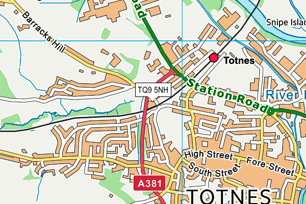 TQ9 5NH map - OS VectorMap District (Ordnance Survey) TQ9 5NH map - OS VectorMap District (Ordnance Survey)