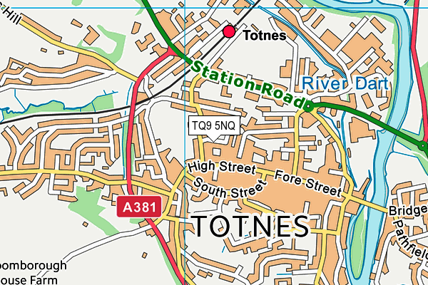 TQ9 5NQ map - OS VectorMap District (Ordnance Survey) TQ9 5NQ map - OS VectorMap District (Ordnance Survey)