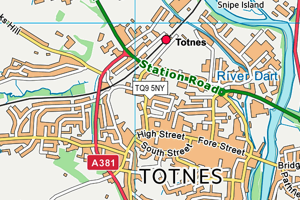 TQ9 5NY map - OS VectorMap District (Ordnance Survey) TQ9 5NY map - OS VectorMap District (Ordnance Survey)