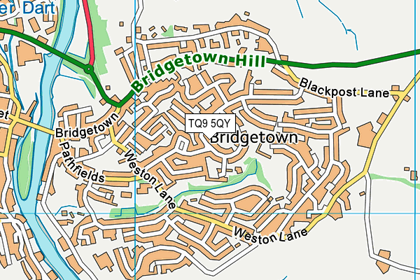 TQ9 5QY map - OS VectorMap District (Ordnance Survey)