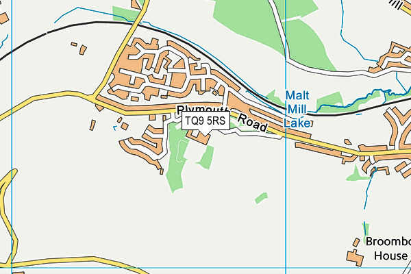 TQ9 5RS map - OS VectorMap District (Ordnance Survey) TQ9 5RS map - OS VectorMap District (Ordnance Survey)
