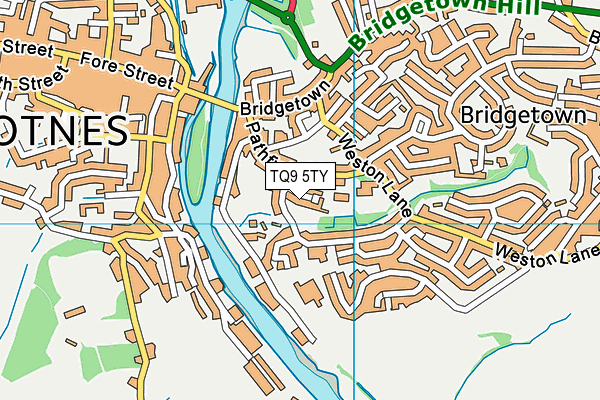 TQ9 5TY map - OS VectorMap District (Ordnance Survey) TQ9 5TY map - OS VectorMap District (Ordnance Survey)