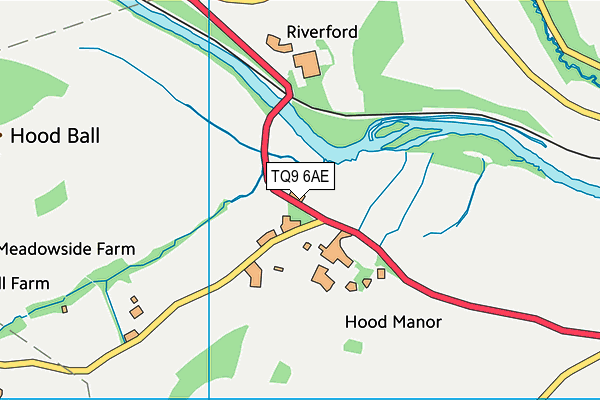 TQ9 6AE map - OS VectorMap District (Ordnance Survey) TQ9 6AE map - OS VectorMap District (Ordnance Survey)