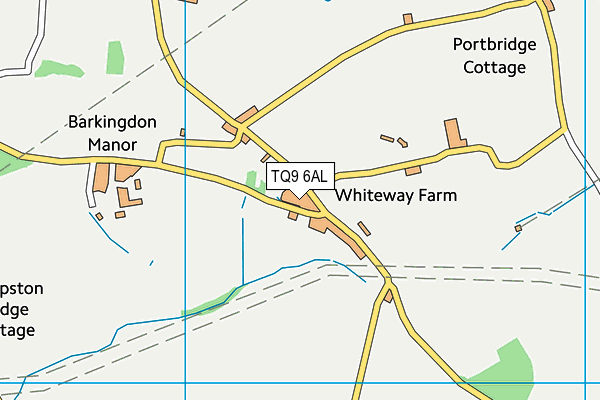 TQ9 6AL map - OS VectorMap District (Ordnance Survey)