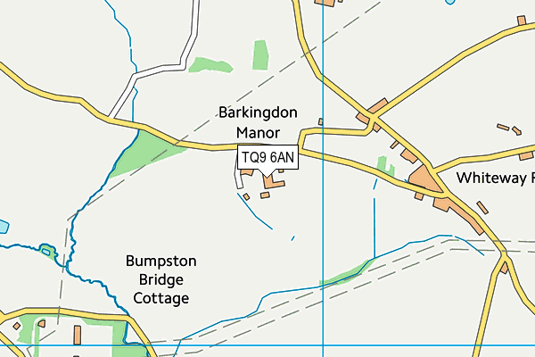 TQ9 6AN map - OS VectorMap District (Ordnance Survey) TQ9 6AN map - OS VectorMap District (Ordnance Survey)