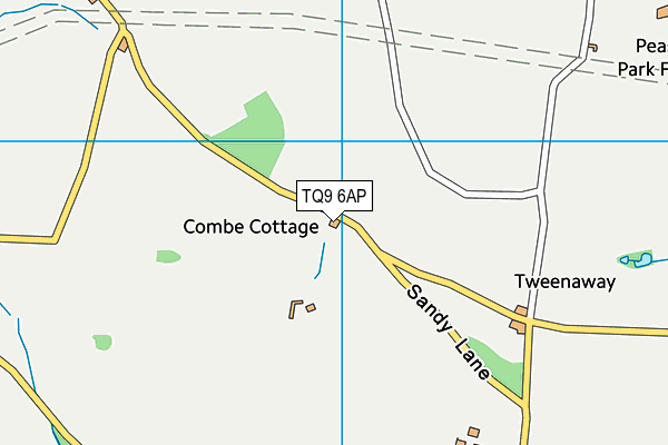TQ9 6AP map - OS VectorMap District (Ordnance Survey)