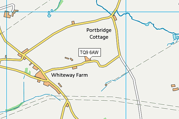 TQ9 6AW map - OS VectorMap District (Ordnance Survey) TQ9 6AW map - OS VectorMap District (Ordnance Survey)