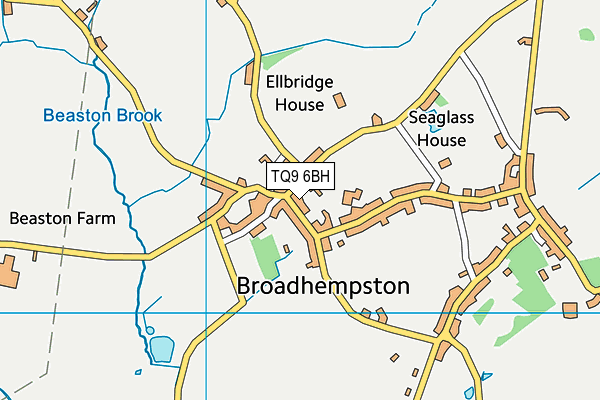 TQ9 6BH map - OS VectorMap District (Ordnance Survey)
