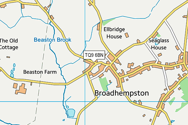 TQ9 6BN map - OS VectorMap District (Ordnance Survey) TQ9 6BN map - OS VectorMap District (Ordnance Survey)