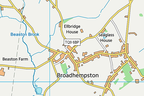 TQ9 6BP map - OS VectorMap District (Ordnance Survey) TQ9 6BP map - OS VectorMap District (Ordnance Survey)