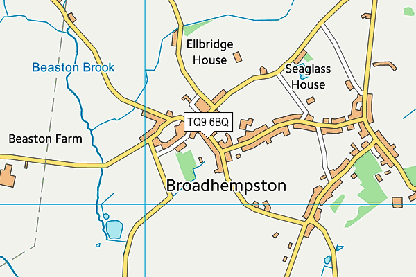 TQ9 6BQ map - OS VectorMap District (Ordnance Survey) TQ9 6BQ map - OS VectorMap District (Ordnance Survey)