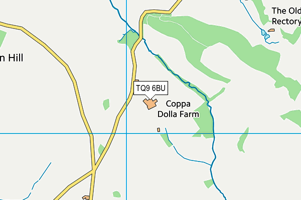 TQ9 6BU map - OS VectorMap District (Ordnance Survey) TQ9 6BU map - OS VectorMap District (Ordnance Survey)