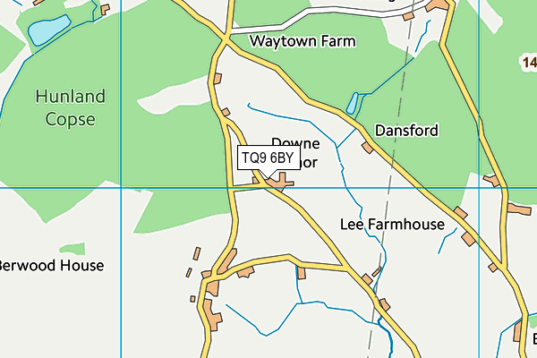 TQ9 6BY map - OS VectorMap District (Ordnance Survey) TQ9 6BY map - OS VectorMap District (Ordnance Survey)