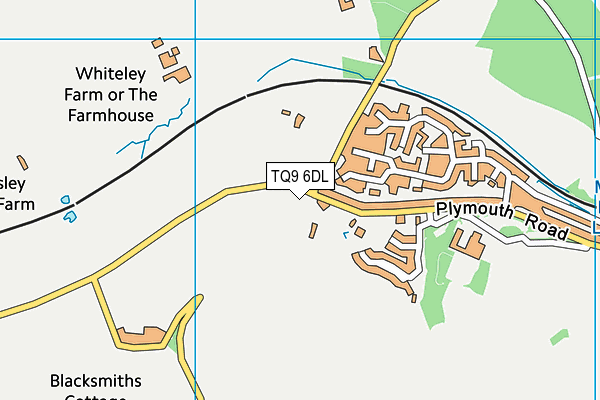 TQ9 6DL map - OS VectorMap District (Ordnance Survey) TQ9 6DL map - OS VectorMap District (Ordnance Survey)