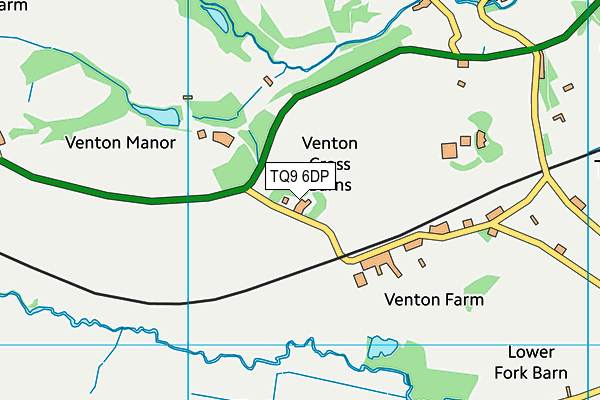 TQ9 6DP map - OS VectorMap District (Ordnance Survey) TQ9 6DP map - OS VectorMap District (Ordnance Survey)