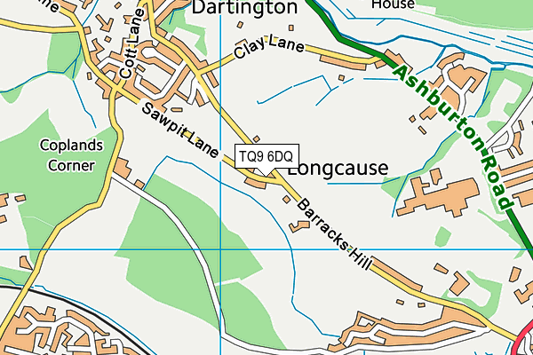 TQ9 6DQ map - OS VectorMap District (Ordnance Survey) TQ9 6DQ map - OS VectorMap District (Ordnance Survey)