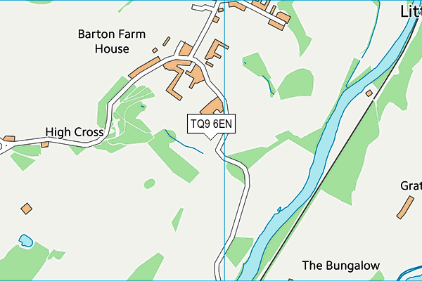 TQ9 6EN map - OS VectorMap District (Ordnance Survey) TQ9 6EN map - OS VectorMap District (Ordnance Survey)