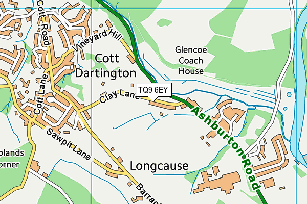 TQ9 6EY map - OS VectorMap District (Ordnance Survey) TQ9 6EY map - OS VectorMap District (Ordnance Survey)