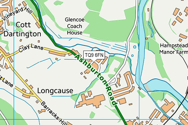 TQ9 6FN map - OS VectorMap District (Ordnance Survey) TQ9 6FN map - OS VectorMap District (Ordnance Survey)