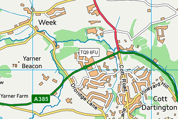 TQ9 6FU map - OS VectorMap District (Ordnance Survey) TQ9 6FU map - OS VectorMap District (Ordnance Survey)