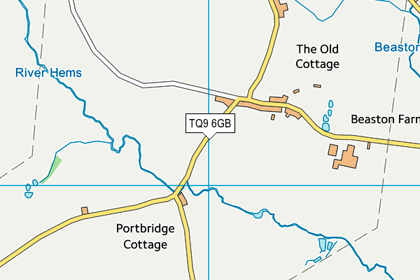 TQ9 6GB map - OS VectorMap District (Ordnance Survey)