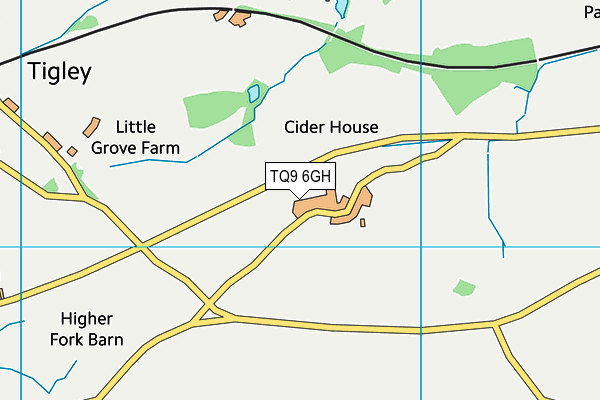 TQ9 6GH map - OS VectorMap District (Ordnance Survey)
